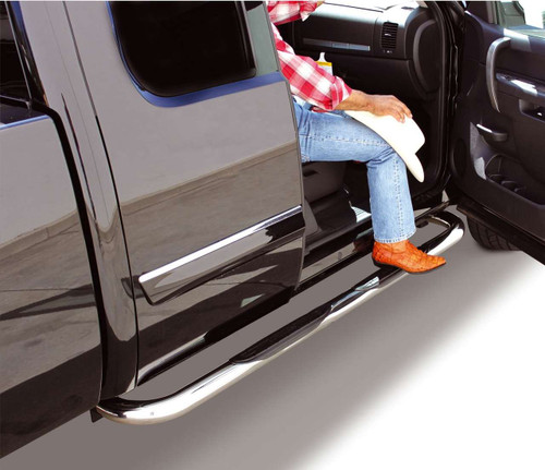 Go Rhino® 4077PS 4000 Series SideSteps Polished For Chevrolet Silverado 1500