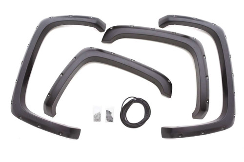Lund® RX109S Rivet Style Fender Flare Set Smooth Black For GMC Sierra 1500
