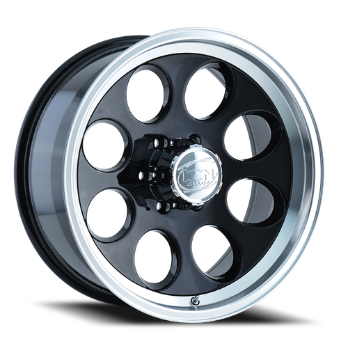 DOORBUSTER PRICING! - Ion 171 Wheel 16x8 5x135 Gloss Black Machined -5mm | 171-6835B
