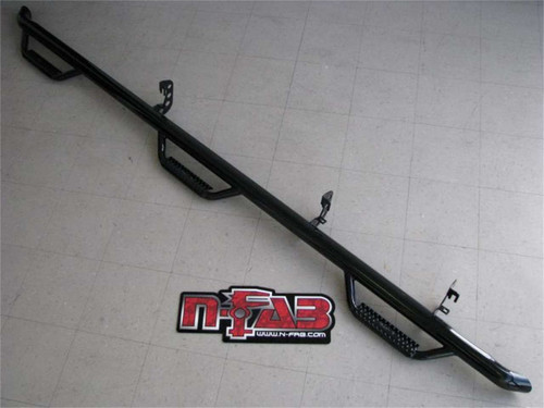 N-Fab® C01115CC-6-TX Wheel To Wheel Nerf Step Bar 3" Black For Silverado 2500 HD