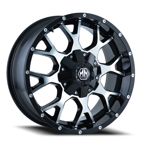 DOORBUSTER PRICING! - Mayhem Warrior Wheel 20x9 8x180 Gloss Black Machined 18mm | 8015-2978B18