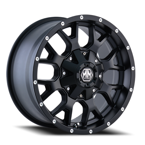 DOORBUSTER PRICING! - Mayhem Warrior Wheel 20x9 5x150 & 5x139.7 Matte Black 18mm | 8015-2997MB18