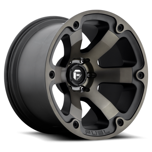 Fuel D564 Beast Wheel 18x9 6x139.7 Matte Black Machined With Double Dark Tint -12mm - FREE T-SHIRT INCLUDED! | D56418908345