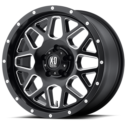 Xd Xd820 Grenade Wheel 20x12 5x127 Satin Black Milled -44mm | XD82021250944N