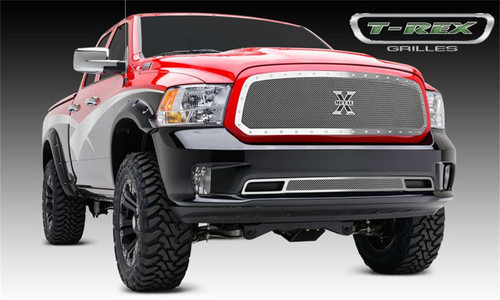 T-Rex® 6714580 X-Metal Series Studded Mesh Grille Polished Ram 1500
