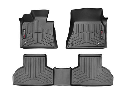 Weathertech® 44559-1-2 FloorLiner DigitalFit Black Front & Rear BMW X5