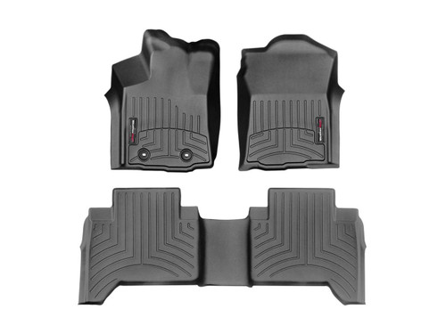 Weathertech® 448671-448722 FloorLiner DigitalFit Black 1st & 2nd Row Tacoma