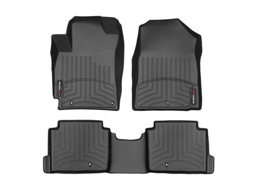 Weathertech® 44925-1-2 FloorLiner DigitalFit Black Front & Rear Hyundai Elantra