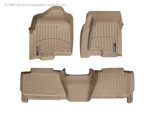 Weathertech® 450031-450612 FloorLiner DigitalFit Tan 1st & 2nd Row Avalanche