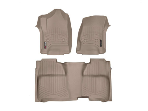 Weathertech® 456071-455422 FloorLiner DigitalFit Tan 1st & 2nd Row Silverado