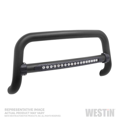 Westin 32-31095T-L Contour LED DRL Bull Bar Black 3.5" Chevy Silverado