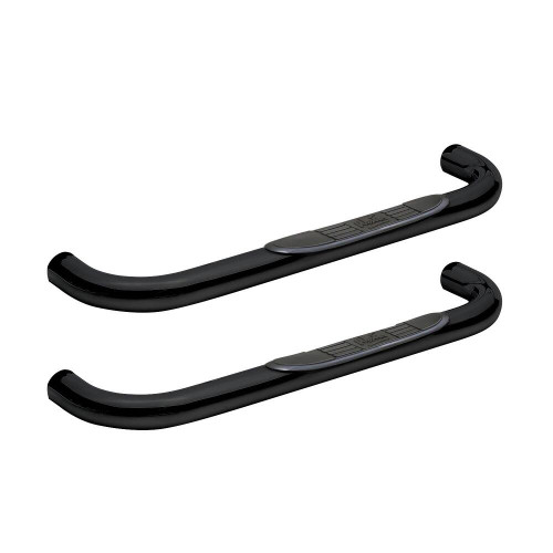 Westin Signature 3 Round Step Bar. Single Step Pad. Black. Steel. Mount Kit Included. | BCTC 25-0505