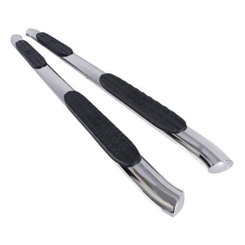 Westin PRO TRAXX 4 Oval Nerf Step Bars. Polished Stainless Steel Rocker Mount. Incl. Mount Kit And Hardware. For Double Cab. | BCTC 21-22770