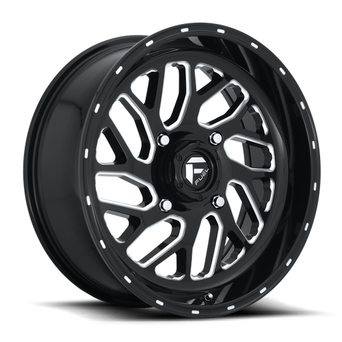 Fuel D581 Triton Atv Utv Wheel 20x7 4x137 Gloss Black Milled 13mm - FREE T-SHIRT INCLUDED! | D5812070A644