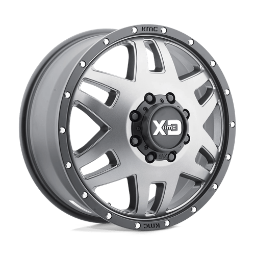 XD Series Machete Dually XD130 - Rear Wheels Rims 17x6.5 8x210 Gray Black Ring -155 | XD130765894155N