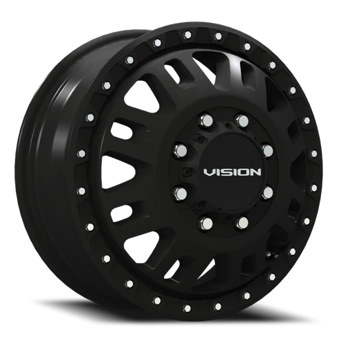 Vision Manx 2 408 Dually Wheel 17x6.5 8x165.1 Satin Black 121mm | 408-7681SBF