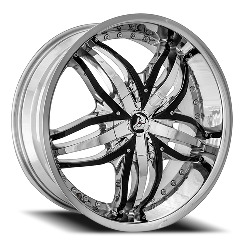 Diablo Angel Wheels Rims 20x8.5 5x112 5x114.3 Chrome 35mm | ANG 