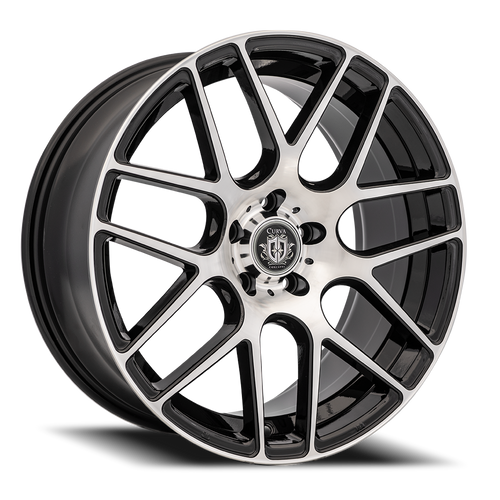 Curva C7 Wheel 19x8.5 5x114.3 Gloss Black Machined Face 35mm | C7-19851143573BMF