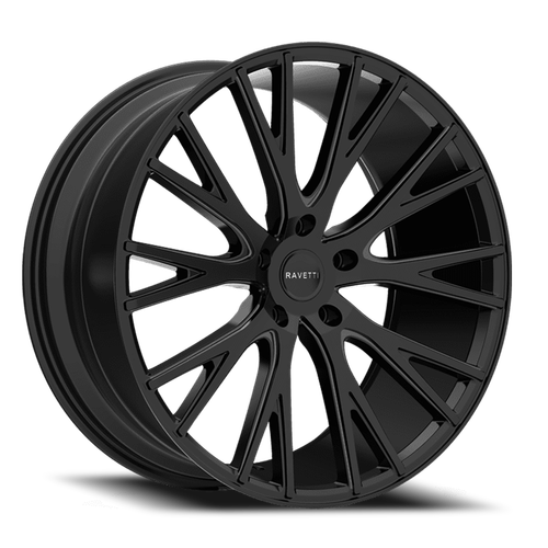 DOORBUSTER PRICING! - Ravetti M12 Wheel 20x8.5 5x120 Satin Black 32mm - FREE T-SHIRT INCLUDED! | RAV-M12-2866-32F
