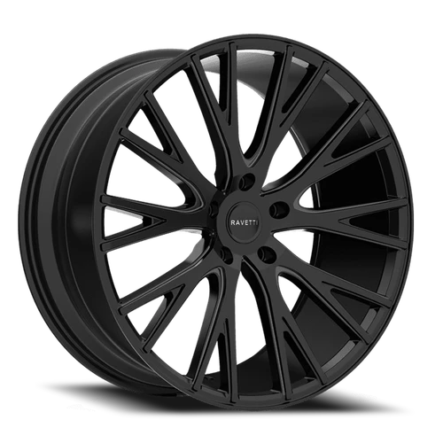 DOORBUSTER PRICING! - Ravetti M12 Wheel 20x8.5 5x112 Satin Black 35mm - FREE T-SHIRT INCLUDED! | RAV-M12-2874F