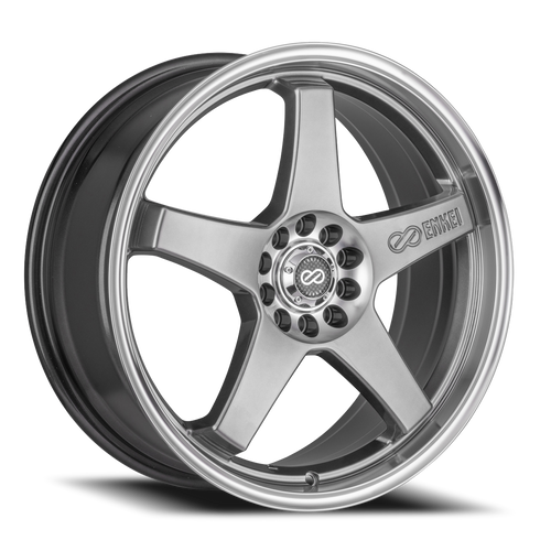 Enkei Ev5 Wheel 17x7 4x100 & 4x114.3 Hyper Black 45mm | 446-770-0145HB