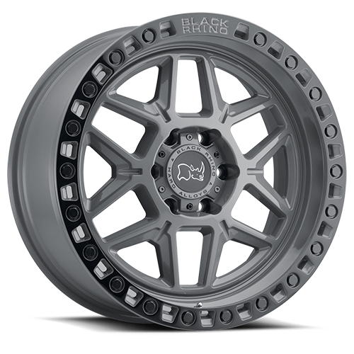 Black Rhino Kelso Wheel 20x9 6x114.3 Battleship Gray w/ Black Ring 18mm | 2090KLS186114G76