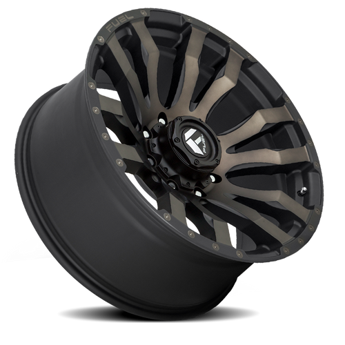 Fuel D674 Blitz 18x9 8x180 Black Machine Dark 20mm Wheels
