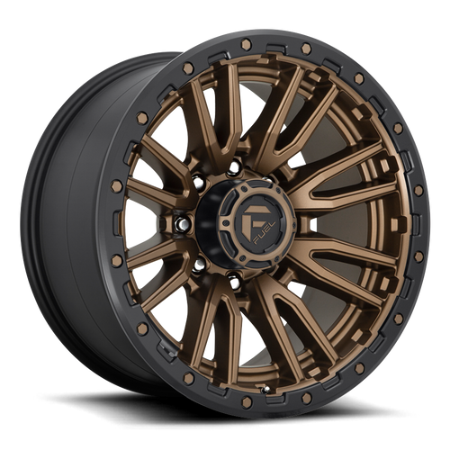 Fuel D681 Rebel Wheel 22x12 8x165.1 Matte Bronze With Black Ring -44mm - MINIMUM PURCHASE OF 4 WHEELS - FREE T-SHIRT INCLUDED! | D68122208247