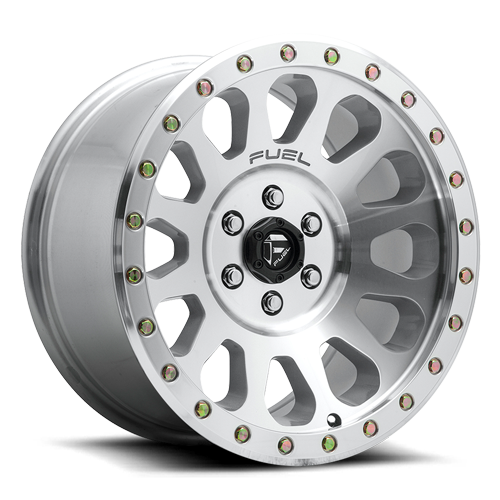 Fuel D647 Vector Wheel 20x10 5x127 Diamond Cut Machined With Clear Coat With -18mm - FREE T-SHIRT INCLUDED! | D64720007347