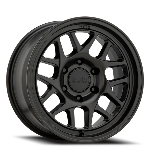 Kmc Km717 Bully Ol Wheel 17x8.5 5x127 Satin Black 18mm - FREE T-SHIRT INCLUDED! | KM71778550718