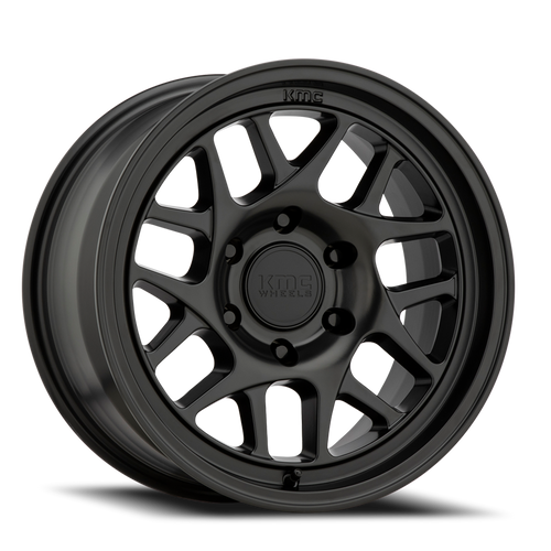 Kmc Km717 Bully Ol Wheel 17x8.5 5x139.7 Satin Black 0mm - FREE T-SHIRT INCLUDED! | KM71778585700
