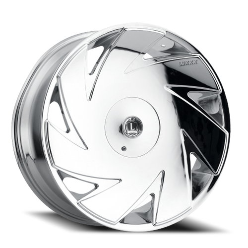 Luxxx Alloys Lux 21 Wheel 22x8.5 5x114.3 & 5x120 Chrome 31mm | LUX2122855114120+31B-C