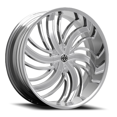 DOORBUSTER PRICING! - Massiv 924 Wheel 26x9.5 5x115 & 5x120 Chrome 25mm - MINIMUM PURCHASE OF 4 WHEELS - FREE T-SHIRT INCLUDED! | MAS924-26911C