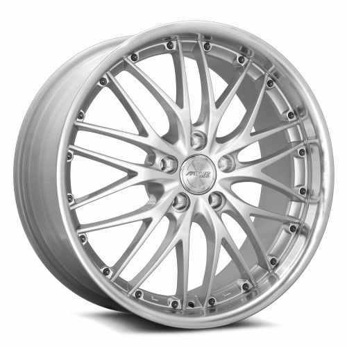 Mrr Gt1 Wheels Rims 19x8.5 5x114.3 Hyper Silver W/ Machined Lip 20mm | GT0119855xx20HS-51420