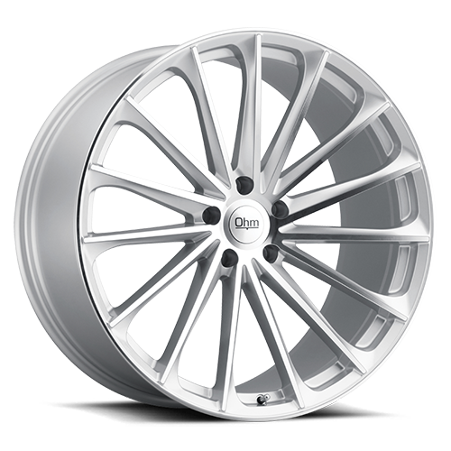 Ohm Proton Wheel 22x10.5 5x120 Silver w/ Mirror Face 40mm | 2205PTN405120S64