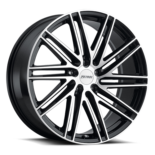 Petrol P1C Wheel 18x8 5x112 Gloss Black w/ Machined Face 40mm | 1880P1C405112F72