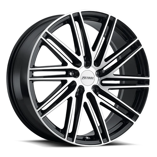Petrol P1C Wheel 19x8 5x108 Gloss Black w/ Machined Face 40mm | 1980P1C405108F72