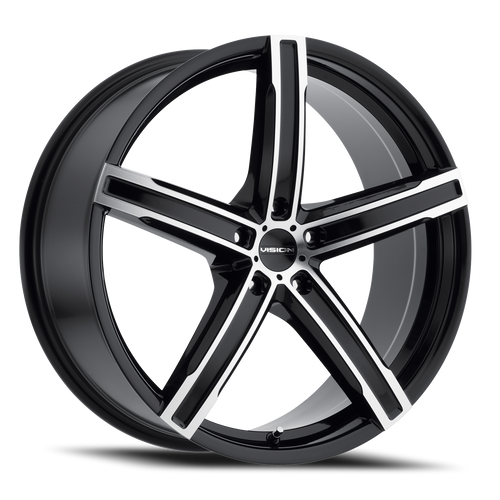 Vision Boost 469 Wheel 17x7 5x114.3 Gloss Black Machined Face 38mm | 469-7765GBMF38