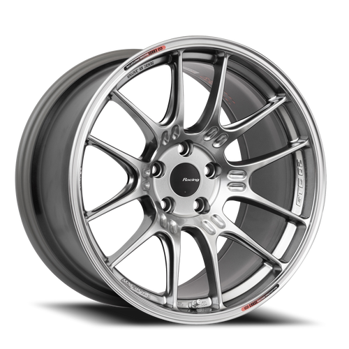 Enkei Gtc02 Wheel 18x9.5 5x114.3 Hyper Silver 15mm - FREE T-SHIRT INCLUDED! | 534-895-6515HS