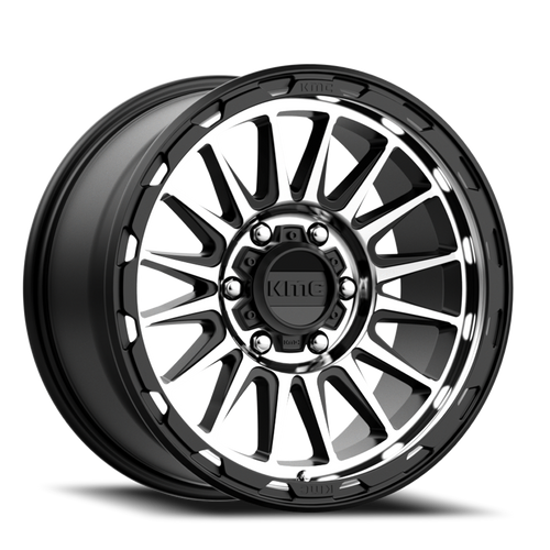 Kmc Km542 Impact Wheel 17x9 6x139.7 Satin Black Machined -12mm - FREE T-SHIRT INCLUDED! | KM54279068512N