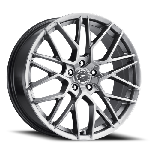 Platinum 459G Retribution Wheel 17x8 5x108 Bright Graphite w/Clear Coat 40mm | 459-7831G+40