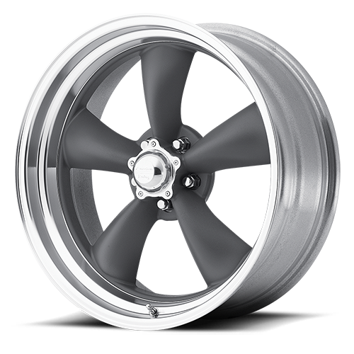 American Racing Vn215 Classic Torq Thrust Ii Wheel 14x7 5x120.65 Mag Gray w/ Machined Lip 0mm - FREE T-SHIRT INCLUDED! | VN2154761