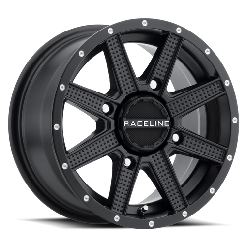 Raceline A92B Hostage Atv Wheels Rims 14x7 4x156 Satin Black 5mm | A92B-47056-43