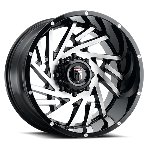 DOORBUSTER PRICING! - American Truxx At161 Web Wheel 20x12 8x170 Gloss Black Machined -44mm | AT161-2270BM-44