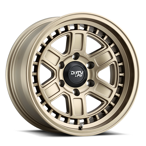 DOORBUSTER PRICING! - Dirty Life Cage Wheel 17x8.5 6x139.7 Matte Gold -6mm | 9308-7883MGD