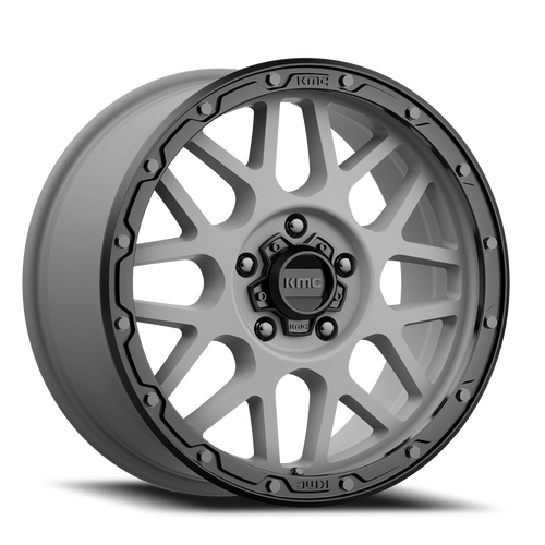Kmc Km535 Grenade Off-Road Wheel 20x9 5x127 Matte Gray Matte Black Lip 18mm | KM53529050418