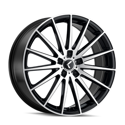 Kraze Kr191 Stunna Wheels Rims 20x8.5 5x120 Matte Black Machined 38mm | KR191-2812BM38