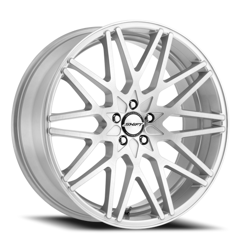 DOORBUSTER PRICING! - Shift H32 Formula Wheel 18x8 5x114.3 & 5x120 Silver Machined 35mm - FREE T-SHIRT INCLUDED! | H32852035SM