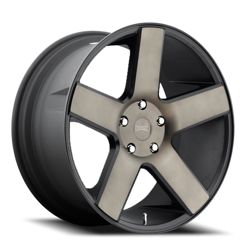 Dub S116 Baller Wheel 20x9.5 6x139.7 Matte Black Machined With Double Dark Tint 30mm | S116209577+30