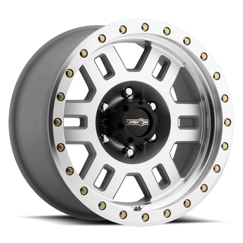 Vision Manx Beadlock 398 Wheel 17x8.5 6x139.7 Machined -15mm | 398BLZ7883UMFMR-15